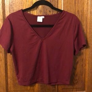 Maroon crop top!!!